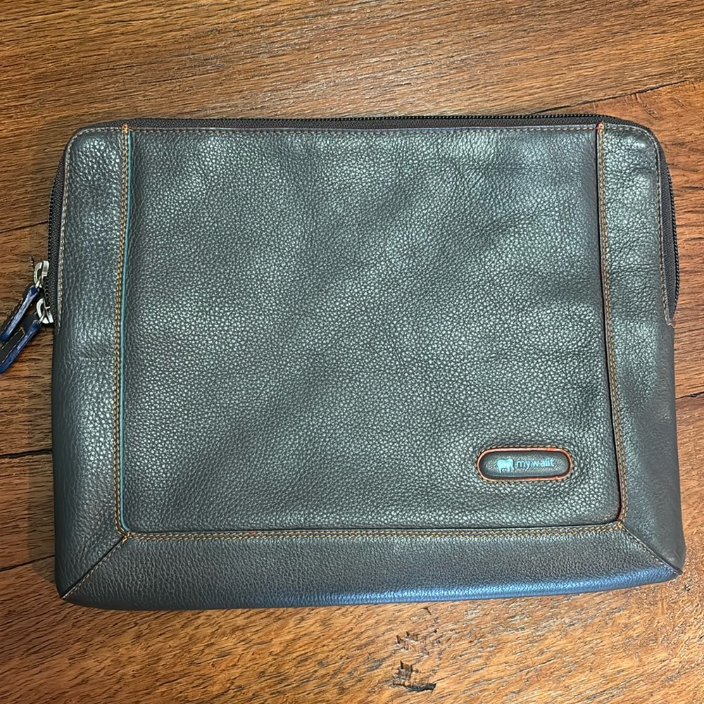 Mywalit leather portfolio iPad tech case